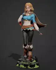 Princess Zelda (1) Unpainted 1/12 resin model kit and base abe