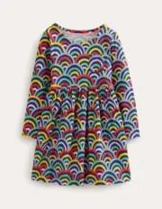 NWT Mini Boden Rainbow Dress, Size 11/12