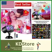 2024 LED Projection Lights - Valentine's Day Magic with 19 Holiday Slides