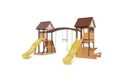 Lifespan Kids Armadale Play Centre Set with 2 x 2.2m Yellow Slides