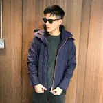 美國百分百【SUPERDRY】極度乾燥 ARCTIC 風衣 連帽 防風外套 夾克 刷毛 男 深藍/橘色 J950