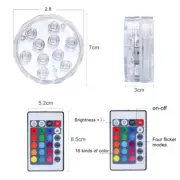 Ip68 Waterproof Multi-color Submersible Led Underwater Night Tea Light Vase Bowl
