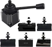 findmall 6Pcs AXA 250-111 Wedge Type Tool Post Set Quick Change Tool Post Set Lathe Holder AXA Tool Post Set Swing Dia 12 Inch