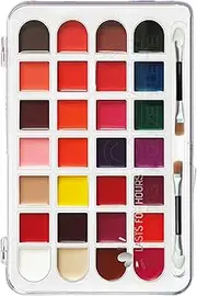 Lipstick Palette - Eye Palette Makeup | 28 Colors Long-Lasting Blush Waterproof Make Up Kit for Mature Women Girls Teens Lips Cheek