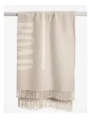 [Country Road] Recycled Cotton Blend Logo Throw in Snow