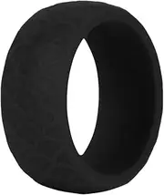 [SUPVOX] Silicone Joint Ring Swimming Rings Outdoor Sports Rings Fish Scale Texture Rings Mens Ring Rings for Men Men's Rings Finger Ring for Sports Silicone Finger Ring Black