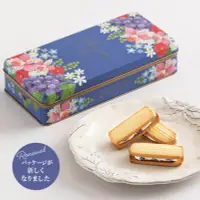 在飛比找Yahoo!奇摩拍賣優惠-送禮🎁 神戶風月堂 L'espoir 葡萄夾心餅乾 7入鐵盒