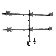 Brateck Pole Mount Six-Screen Monitor Mount Fit Most 17'-32' Monitors, Up to 7kg per screen VESA 75x75/100x100