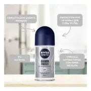 3 x Nivea Men Silver Protect Antiperspirant Roll On 50ml each