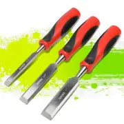 1" 1/3" 1/4"Heat-treated Steel 25 Degree Straight Beveled Blades Wood Chisel Set