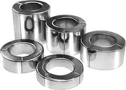 Metal Testicle Sack/Ball Stretcher Penis Rings for Men Heavy Stainless Steel Testicle Weight Chastity Ring Cock Ring Bondage SM Sex Toys for Men(14mm)