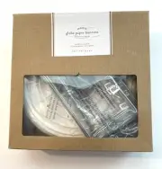 Pottery Barn Globe White Paper Lanterns For String Lights 8" Round 10ct.