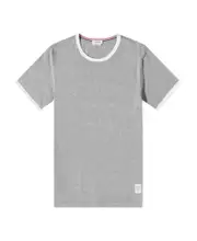 Thom Browne Jersey Ringer T-Shirt 1,2,3,4,5 light gray