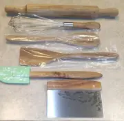 The Pioneer Woman 6 Piece Utensil Set Scraper Rolling Pin Whisk Spoon Spatula's