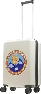 [Ful] Disney Up 22.5 Inch Rolling Luggage, Wilderness Explorer Hardshell Carry On Suitcase, White, Disney Up 22.5 Inch Rolling Luggage, Wilderness Explorer Hardshell Carry on Suitcase