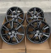 19" Tesla Model S OEM Tempest Wheels 148628500A, New Gloss Black Factory Rims