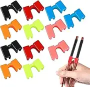 Chopstick Trainer,12X Reusable Chopstick Training Helpers - Chopstick Assistant Replaceable Chopstick Practice Tools for Adults, Beginner, Trainers or Learner