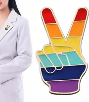 Rainbow Enamel Pin | Rainbow Brooch Lapel Pin - LGBTQ Rainbow Enamel Pin Gay Pride Brooch Lapel Pin Decoration For Tote Bag Accessory Pochy