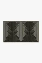 90' x 150' | Machine Washable Runner Rug | Kid & Pet Friendly | Indoor Rug | Jonathan Adler Greenwich Soft Black Tufted Rug | Ruggable