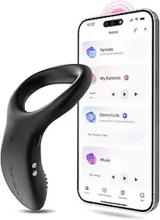LOVENSE Diamo Vibrating Penis Ring, Cock Ring for Men, Prostate Massager, Long Distance Bluetooth Remote Reach with Music Sync, Partner & App Control, Male Sex Toys