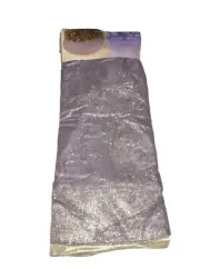 NEW 52" Christmas Tree Skirt Purple Silver Glitter Jaclyn Smith Winter Wishes