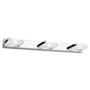 Cube LED Vanity Light 15w 3Lt 4000k in Chrome