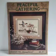 Stoney Creek PEACEFUL GATHERING Cross Stitch Pattern Leaflet 40 1991 Water Ducks