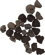 Toddmomy Elegant Volcanic Pebbles Rocks for Indoor/Outdoor Fireplaces Feng Shui 200g Set