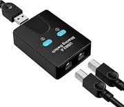 Splitter Usb Hub, Hub Splitter Keyboard, Portable Usb switcheser, switchesers Adapter Box Hubs, 2 IN 1 Out Splitters With Space Saving Cost, Suitable for Keyboards and Computers