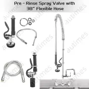 Pre Rinse Sprayer Commercial Sink Faucet Spray Valve w/ Flexible Hose