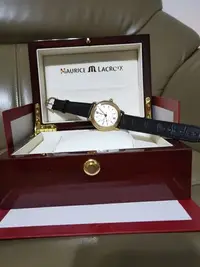 在飛比找Yahoo!奇摩拍賣優惠-Maurice Lacroix 艾美整顆18K金錶殼製 原廠
