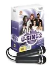 U-Sing 2 Game + 2 mics NEW+AUSSIE! For Nintendo Wii & U Karaoke with microphones