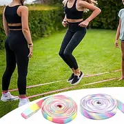 1pc Vibrant Multi-Color Jump Rope 118.11 Long Elastic Long Jump Rope for Fitness and Exercise Ideal for Family Parties and Workouts Exercise EquipmentVibrant J