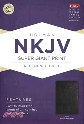 Holy Bible ― New King James Version Super Giant Print Reference Bible, Black, Bonded Leather