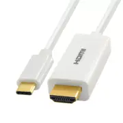 Astrotek White USB-C to HDMI Male to Male Converter Adapter 2m Cable 4K/2K 60Hz