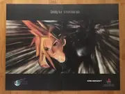 1997 Final Fantasy VII 7 PS1 Vintage Print Ad/Poster Official Cloud Strife Art