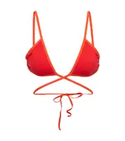 [Christopher Esber] Christopher Esber Wraparound triangle bikini top AU 10 red