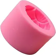 KALLORY 1pc Silicone Mold Rectangle Soap Mold Cake Molds for Baking Chime Candle Mold Wax Melt Mould Candle Molds Heart Cake Tin Tins Candle Making Kit Australia Bread Tin Pink