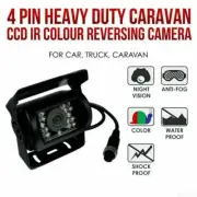 Caravan Truck Van 4 Pin CCD Rear View Reversing Backup Camera + 10M Cable Kit