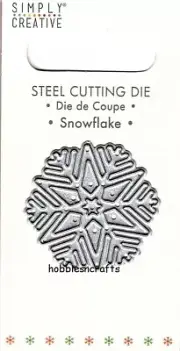 SNOWFLAKE CHRISTMAS Simply Creative Small Steel Cutting Die SCDIE154X21