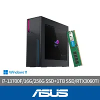 在飛比找momo購物網優惠-【ASUS 華碩】+16G記憶體組★i7 RTX3060Ti