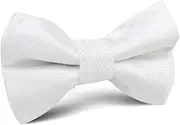 [OTAA] Diamond White Herringbone Chevron Kids Bow Tie White Diamond White Herringbone Chevron Kids Bow Tie