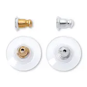 Earrings Ear gold silver metal plug stud stoppers findings post backing