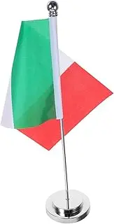 HOMSFOU Italian Flag Table Runner Mini Table Flag for Office Desk Decor Polyester Italy Themed