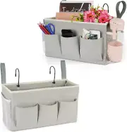 Bedside Caddy Bedside Organizer Bedside Storage Caddy with Fixed Straps and Wate