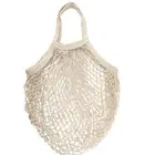 Reusable Produce Bags Cotton Mesh Handbag Eco-friendly Tote with Long