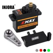 EMax ES08MA II Steering Servo w/ INJORA Mount Bracket & Arm Horn for AX24 SCX24