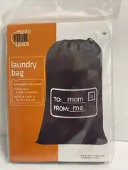 Pull String Laundry Bag To Mom From Me Sack 24” X 36” Holds 2 Loads New