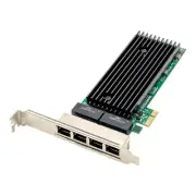 PCI-E 4 Port RJ45 Server 1X PCIe X1 82576 Chip 10/100/1000Mbps Lan Quad7764