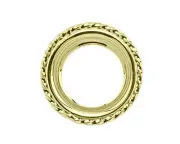 VINTAGE LOWRIDER 51MM LONG SQUARE STEEL TWISTED BOTTOM BRACKET CUP IN GOLD.